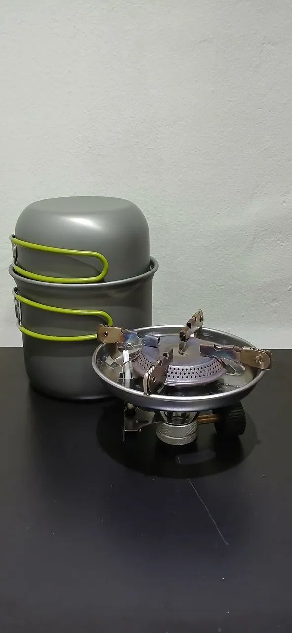 Fogareiro NTK apolo + Panelas portateis.