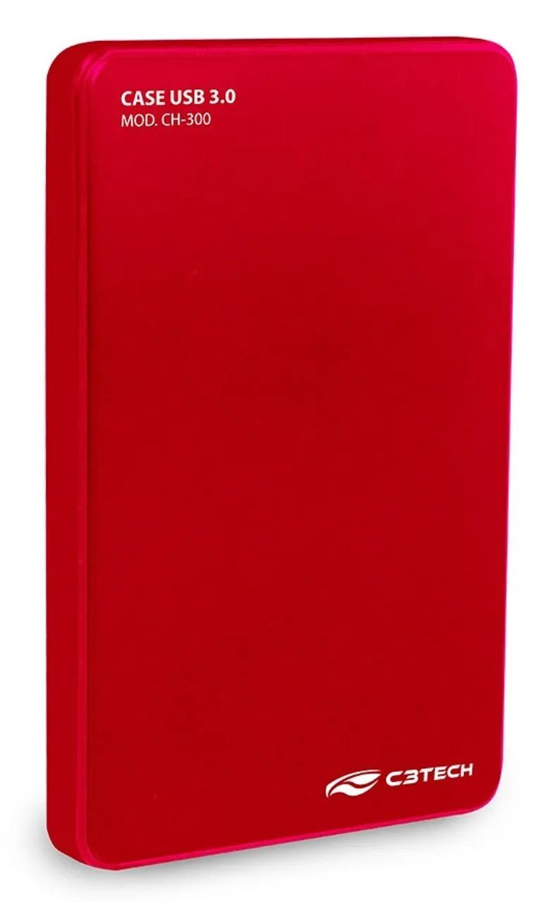 CASE GAVETA EXTERNA PARA HD E SSD 2,5 USB 3.0 C3TECH CH-300RD - Foto 2
