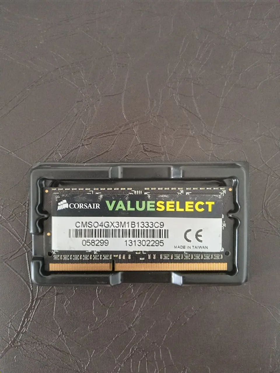 Memória notebook ddr3 4gb 