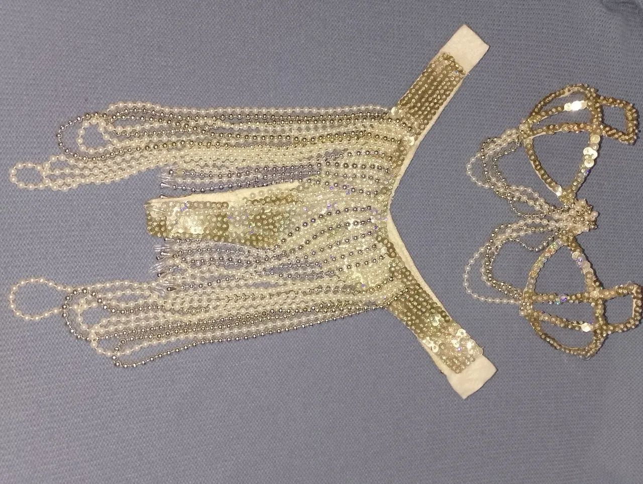Biquíni Passista dourado com contas  - Foto 4