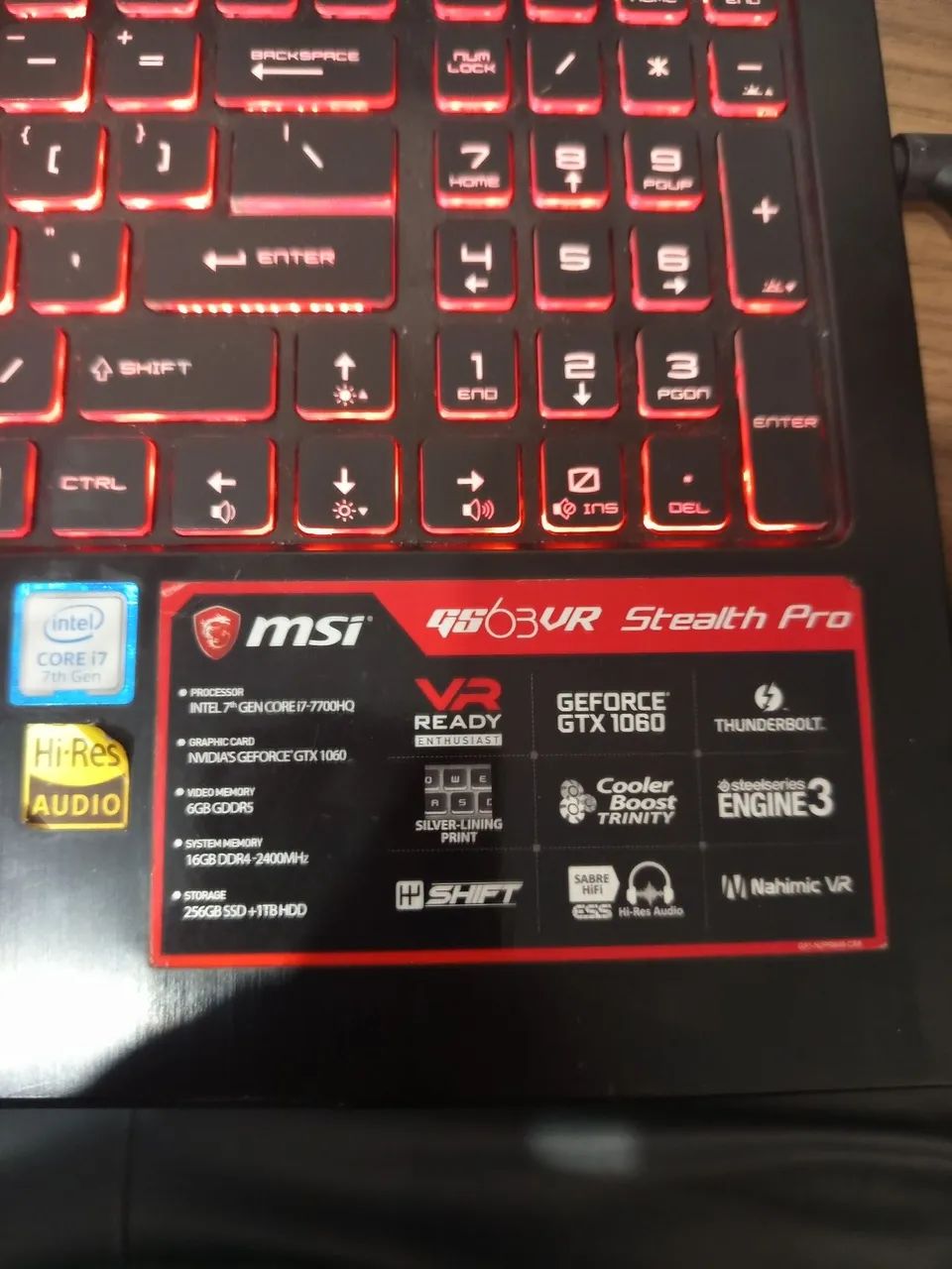 Notebook Gamer MSI com  GTX 1060 - Foto 5