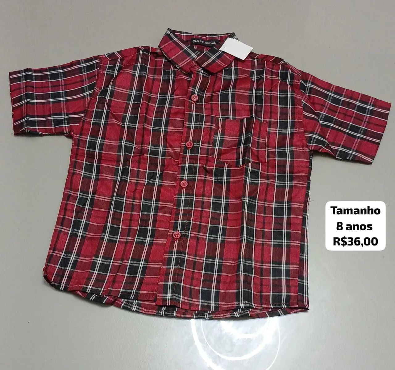 Camisa Xadrez Infantil 