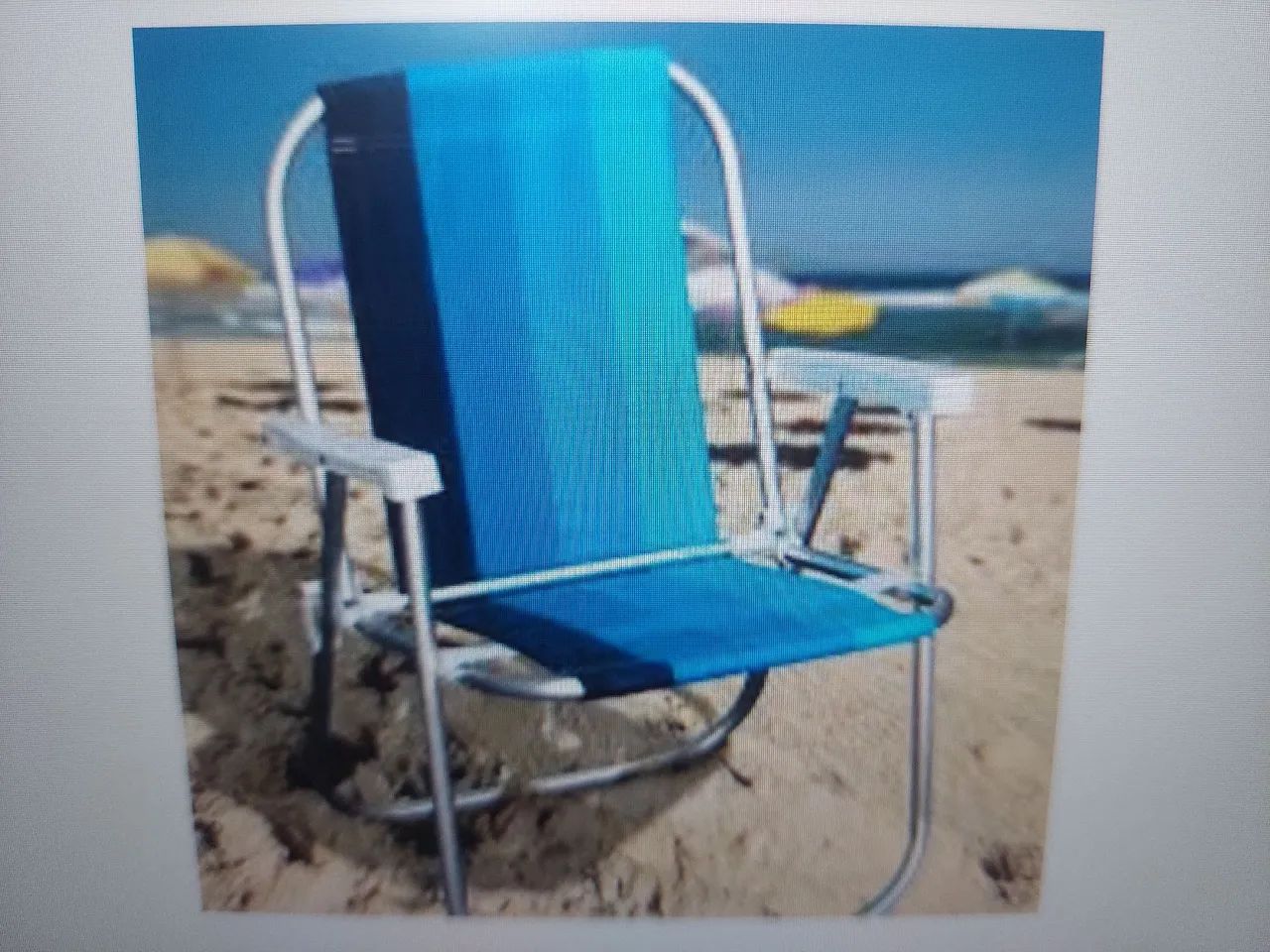 Cadeiras Dobráveis de Praia - Coloridas e Práticas - Foto 2