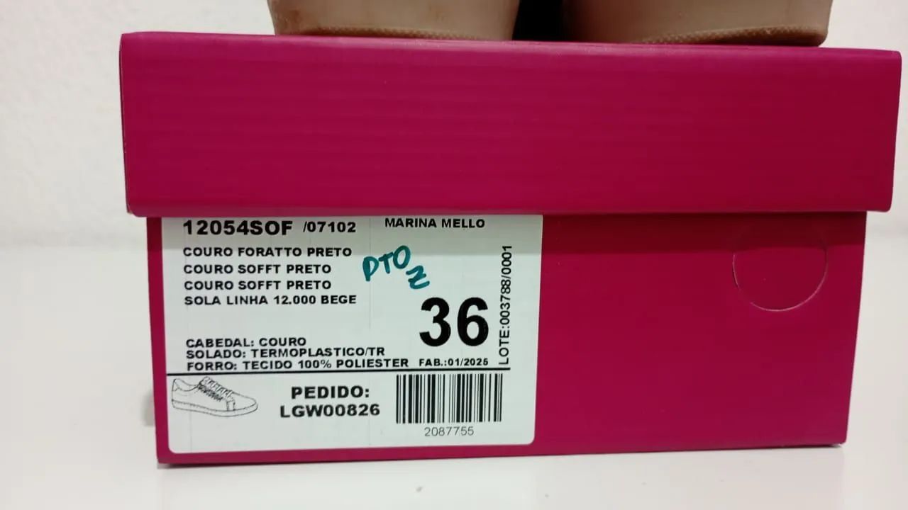 Tênis Marina Melo Tm 36 - Couro legítimo  - Foto 3