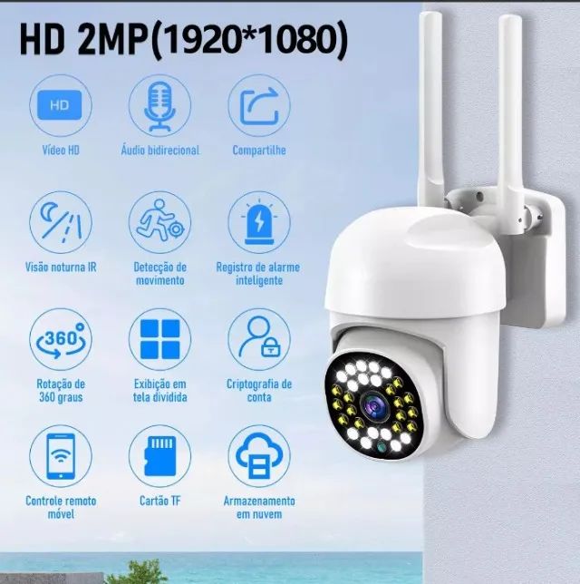 Câmera de Segurança Ip Wifi  Externa  5G - Foto 4