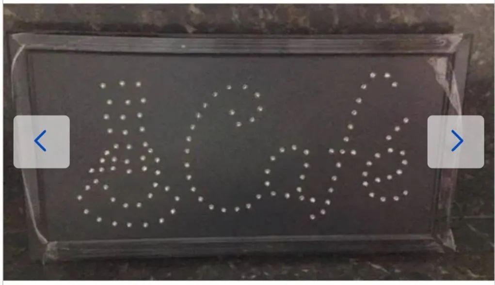 Placa de LED em formato de coração
