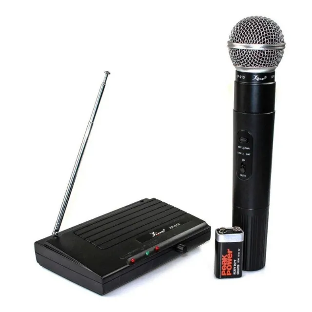 Microfone sem Fio Profissional VHF KP-910 - KNUP 009620