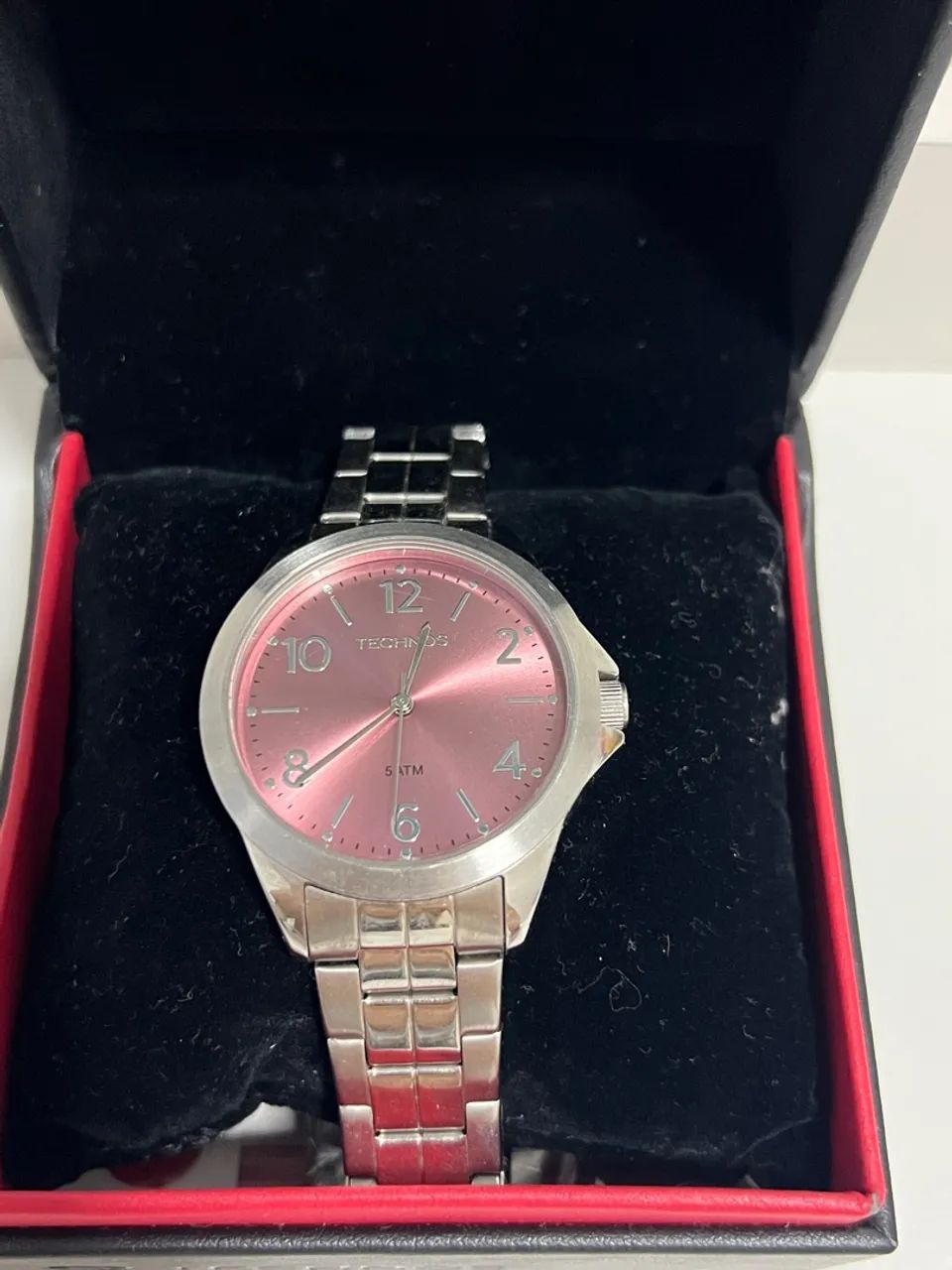 Relógio Technos com mostrador rosa - Foto 2