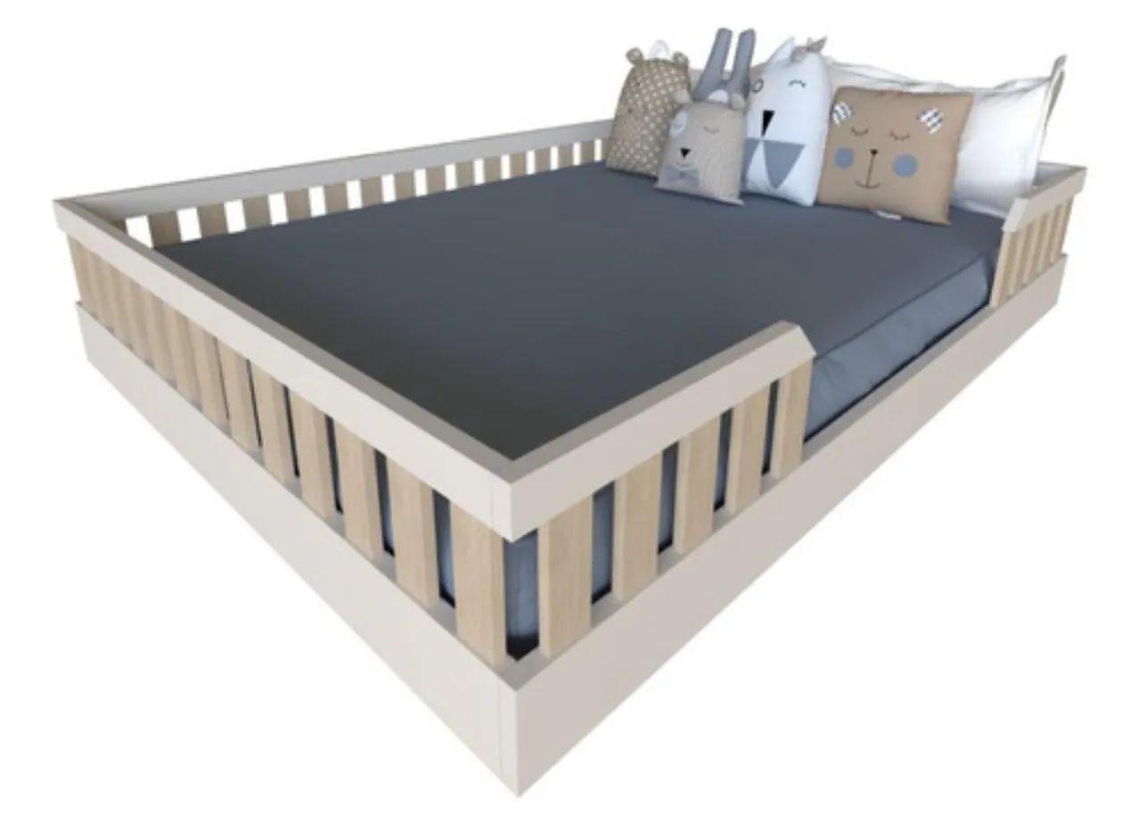 Cama Montessoriana Casal Branco/Neve - Foto 3