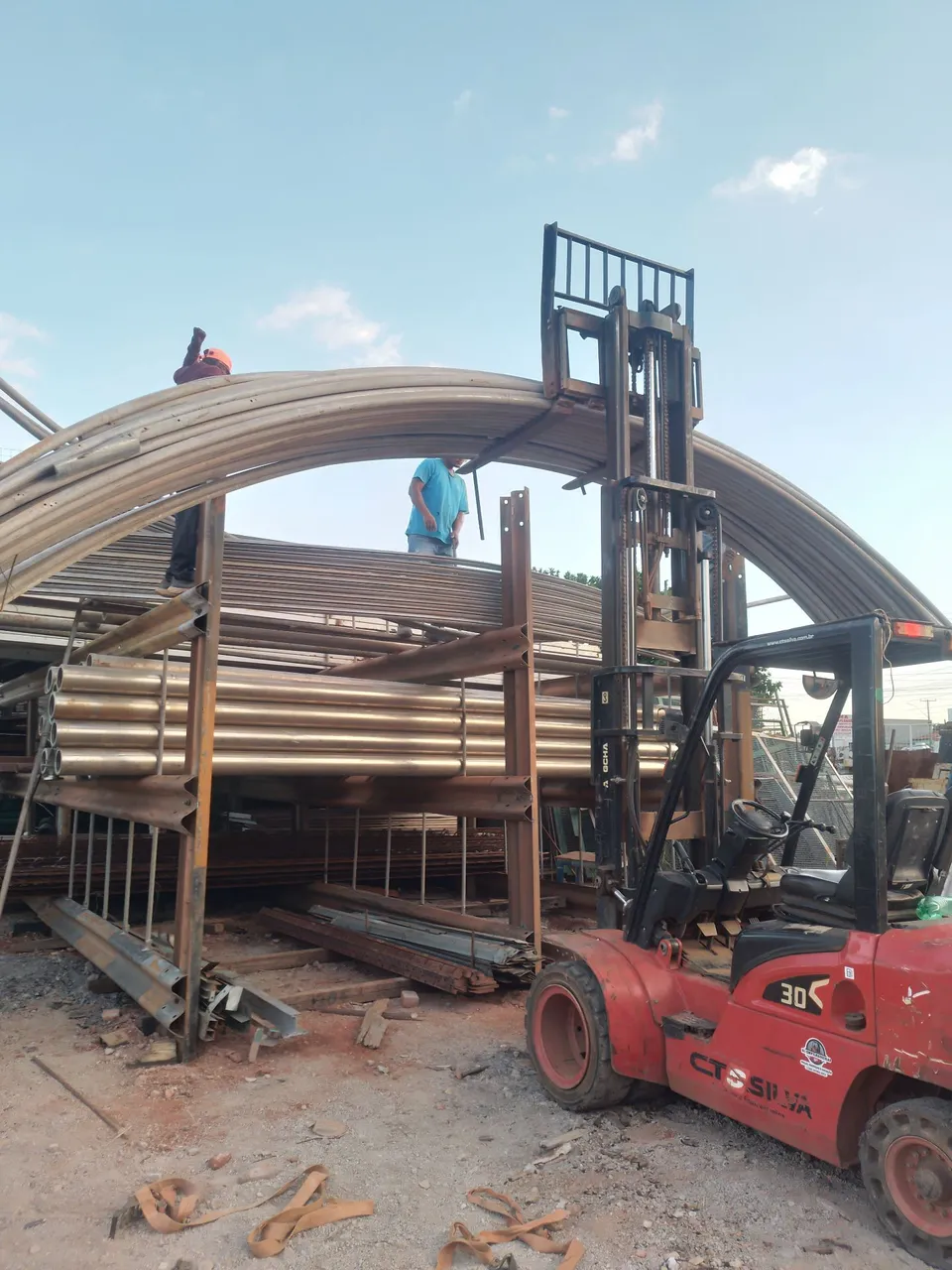 Estrutura de galvanizado estufa