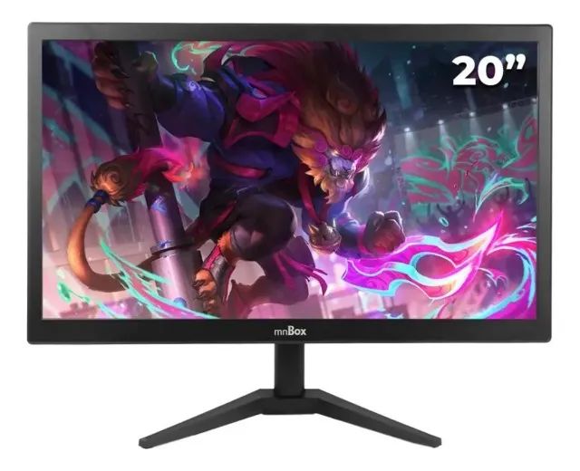 Monitor Mnbox D-mn200 Led 20 Preto Hdmi Vga Hd Preto - Foto 4