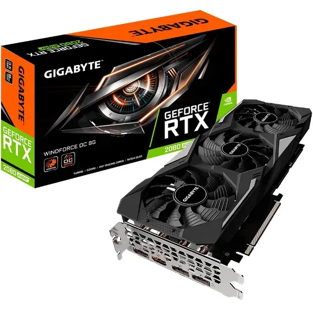 Placa de Vídeo Gigabyte NVIDIA GeForce RTX 2080 Super | Gigabyte Windforce OC, 8GB, GDDR6