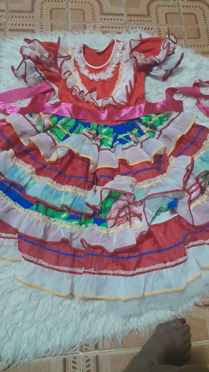 Vestido Junino Infantil Colorido e Charmoso