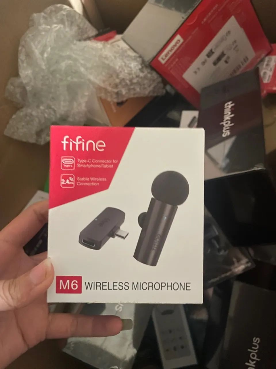 Microfone Sem Fio Fifine M6 para Smartphone