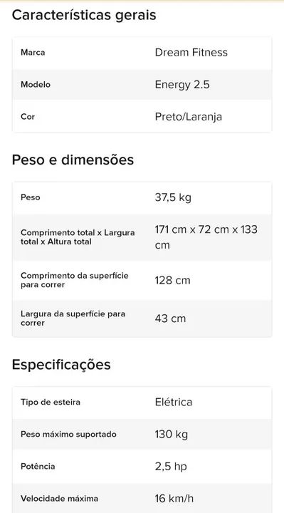 Esteira elétrica Dreams fints  - Foto 5