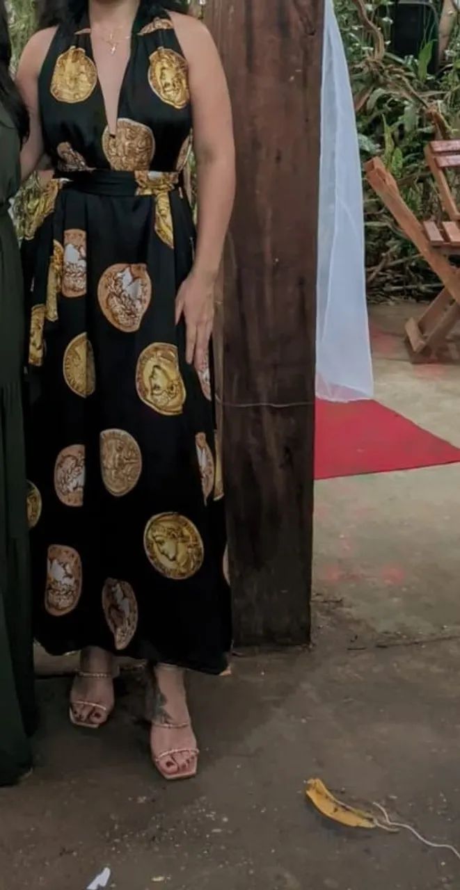 VESTIDO DE FESTA DE CETIM