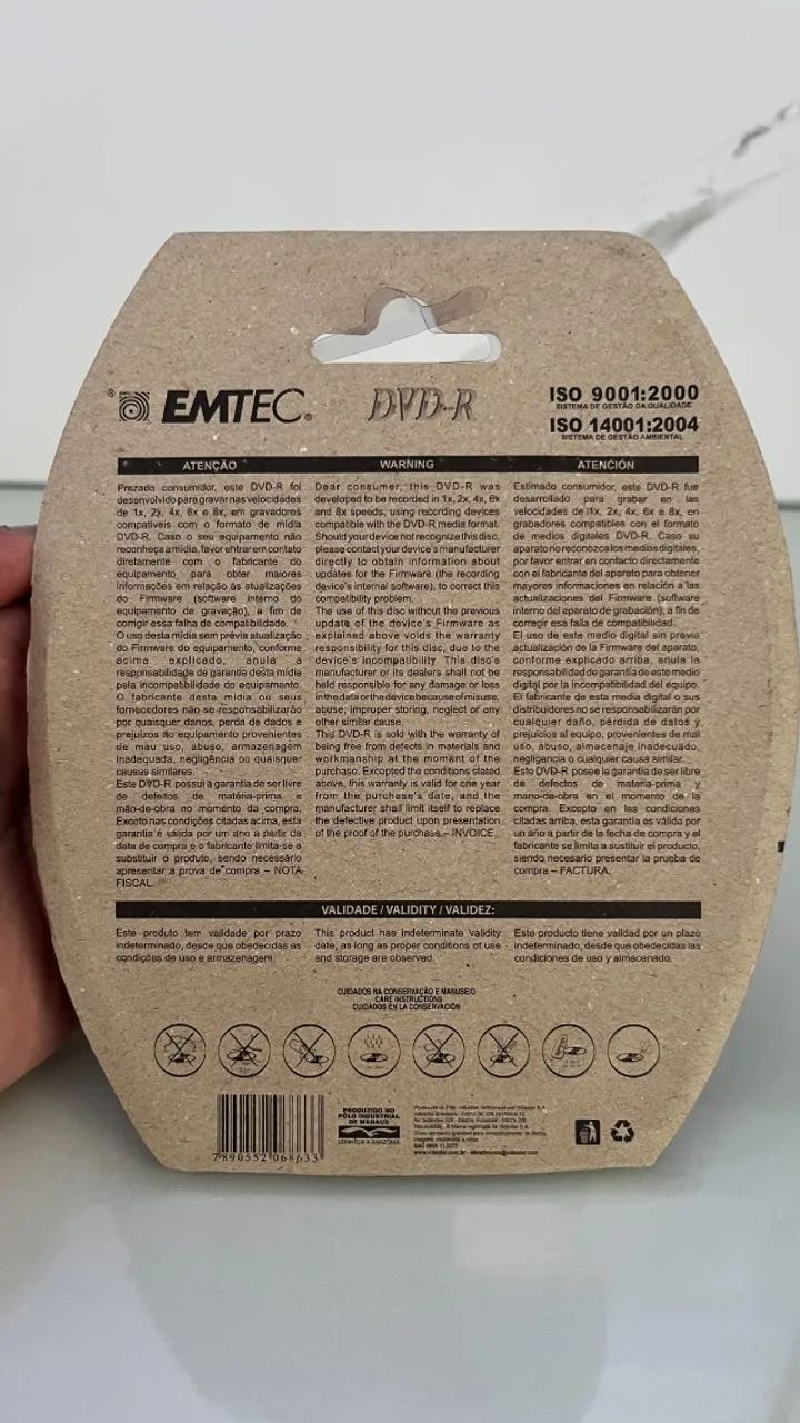 DVD-R EMTEC 4.7GB (Leve 11 Pague 10) NOVO LACRADO - Mídia Virgem - Foto 2