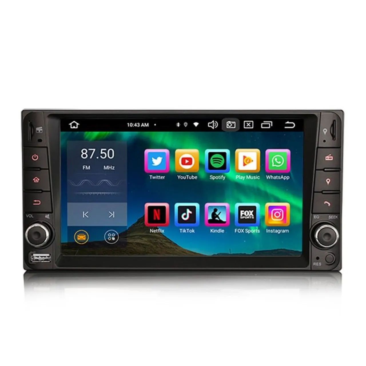 Central Multimídia dvd 2 din 7 polegadas  - CarPlay e Android Auto - som tela mp5 carro - Foto 3