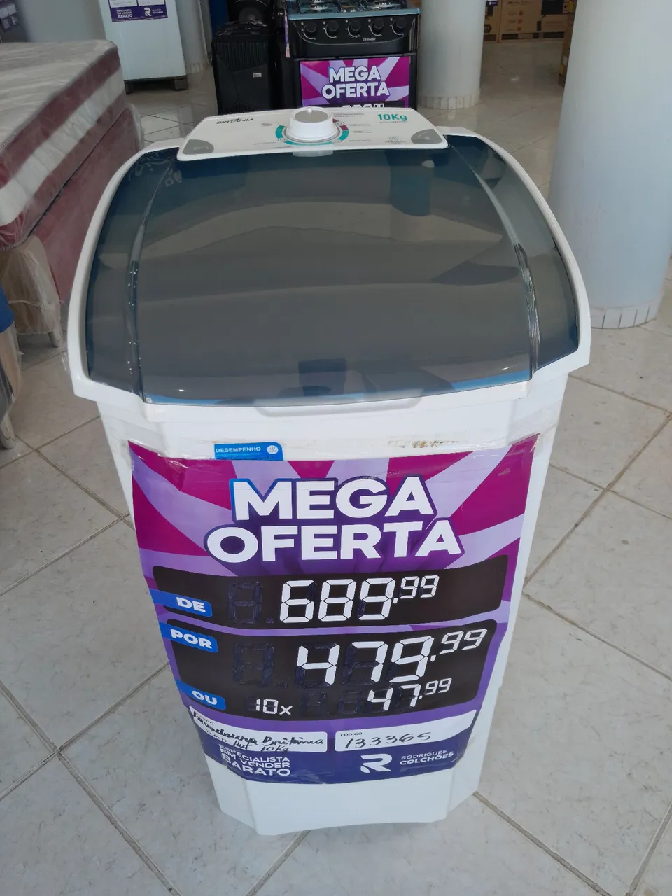 Lavadora de roupas Britânia 10kg - Mega Oferta!
