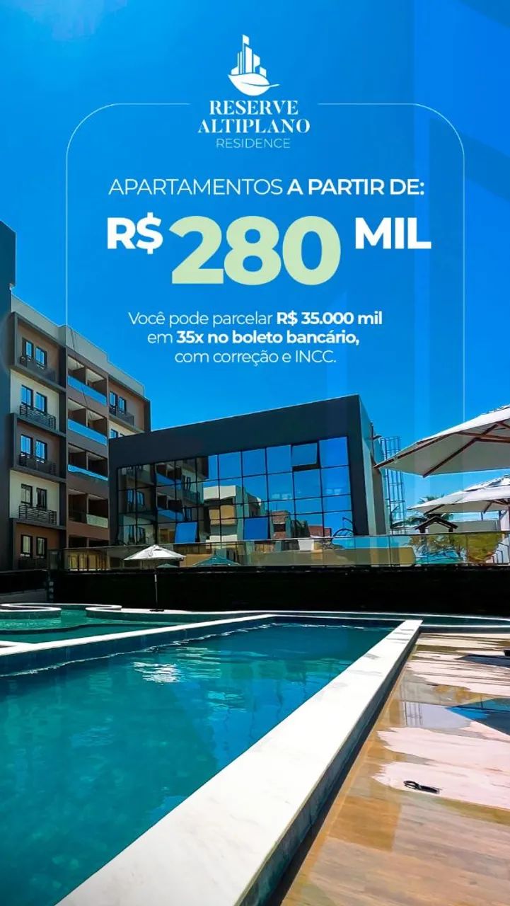 Últimas unidades!Reserve Altiplano 1 e 2 apartir de 280Mil!