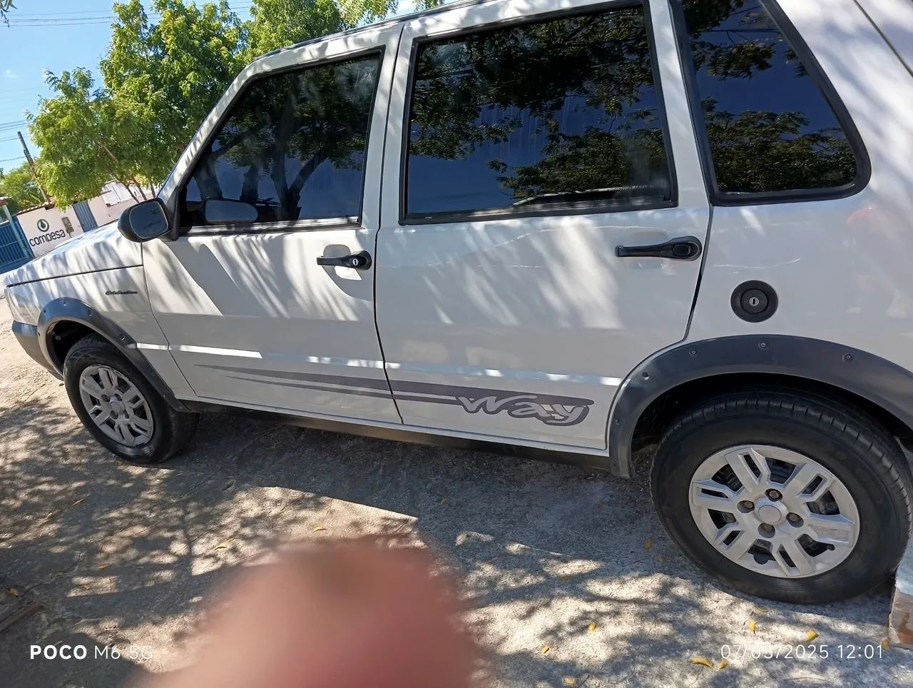 Fiat uno branco