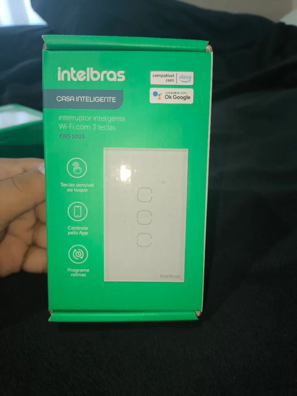 Interruptor inteligente wi-fi 3 teclas