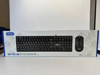 Kit Teclado E Mouse Com Fio USB Escritorio KNUP - KP-TE149 - Foto 3