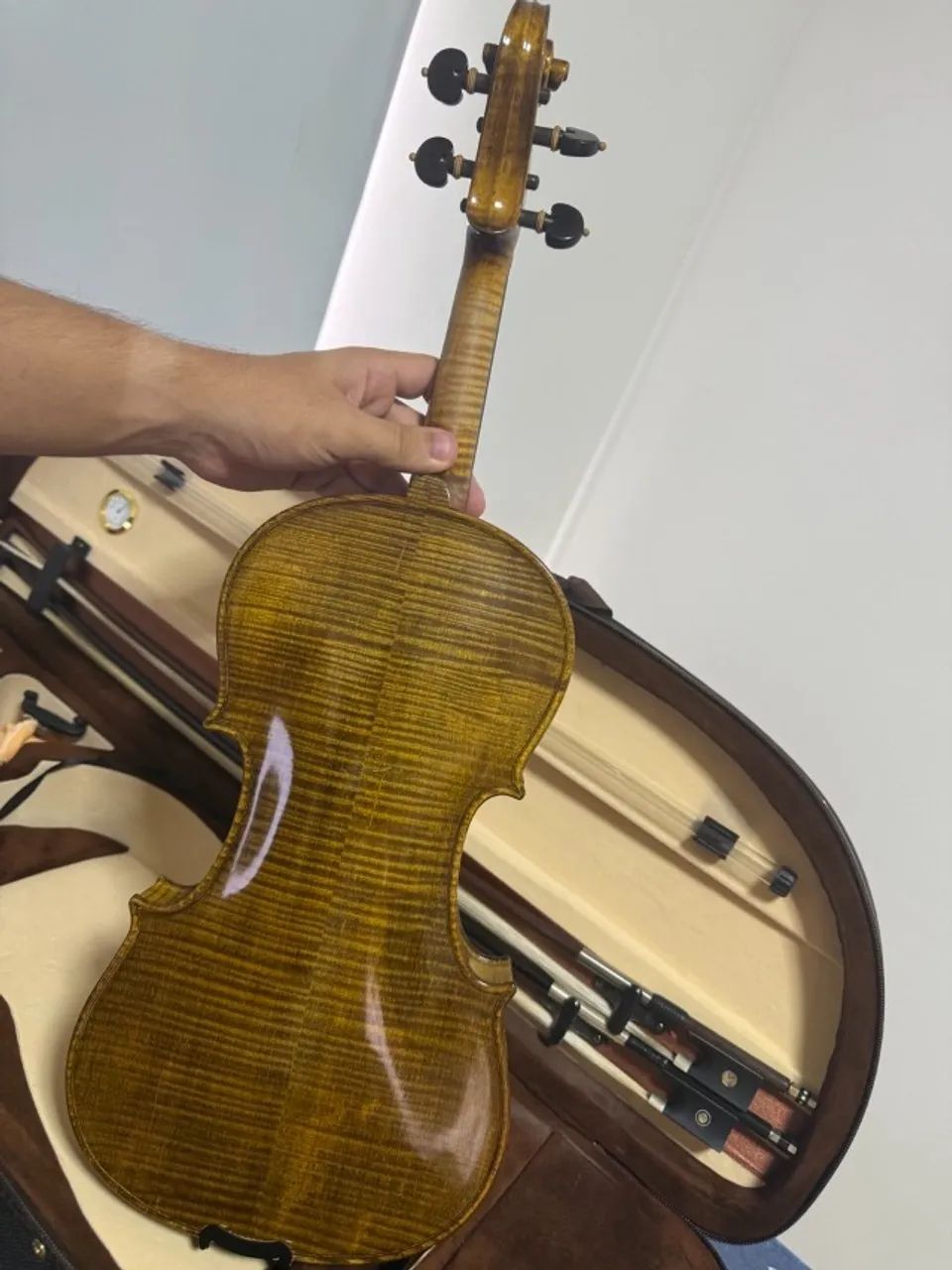 Violino feito a mão modelo - Guarneri Del Gesú 4/4 - Foto 5
