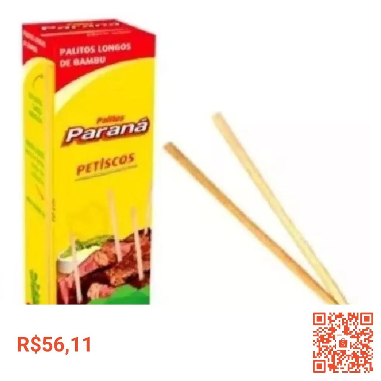 Palitos Petisco de Bambu Paraná 2000 Unidades - Foto 2