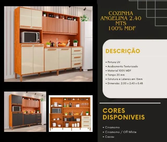 Armario Cozinha Angelina Nova