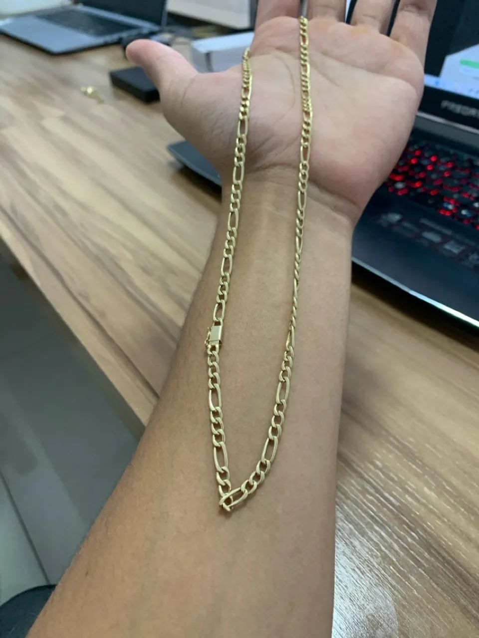 Corrente ouro 18k nova - Foto 2