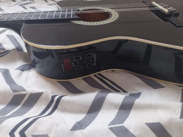 Violão Gianinni Elétrico Preto - Foto 3