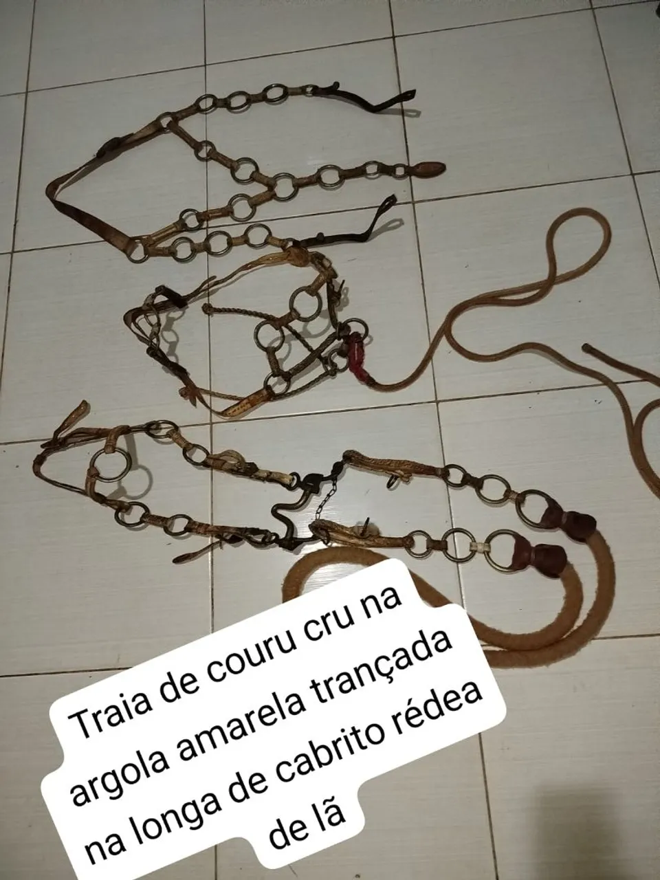 Traia de Couro Cru para muar