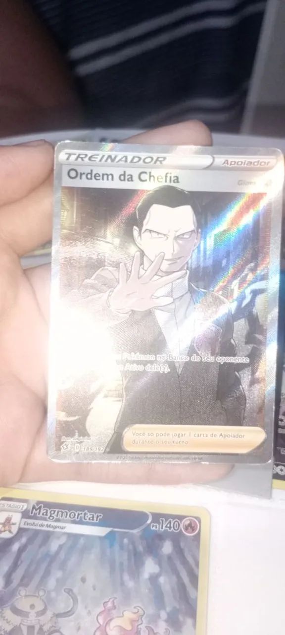 Cartas Pokemon Magmortar e Giovanni - Foto 3