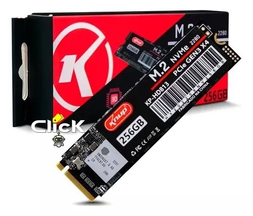 Ssd/hd M.2 Nvme 2280 Knup Kp-hd815 512gb Alta Performance Cor Preto