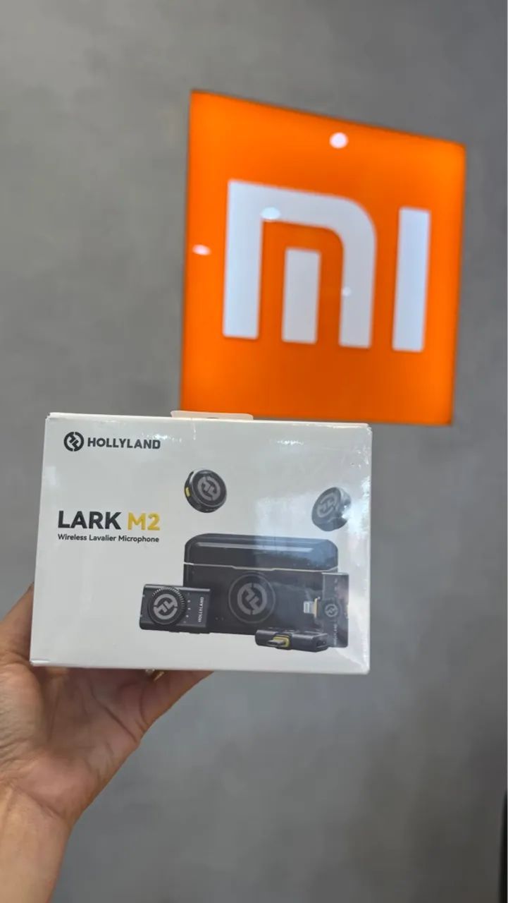 Microfone Hollyland Lark M2 Wireless Lav Lacrado o Microfone dos Influences