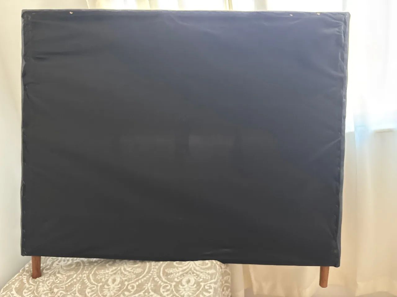 Cabeceira de Cama Estofada Cinza  - Foto 2