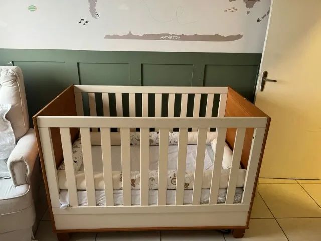 Berço infantil + COLCHÃO  - Foto 2