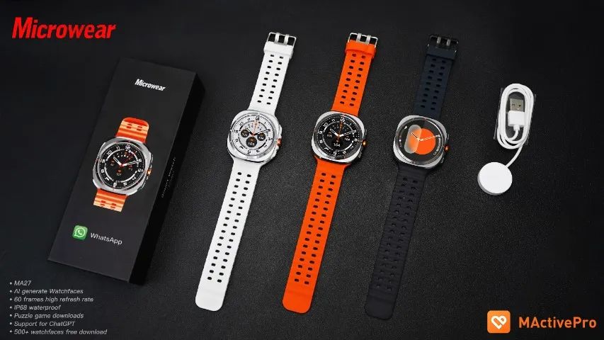 Lançamento 2025 Smartwatch MA27 Microwear, Responde Whatsapp, película+pulseira de brinde