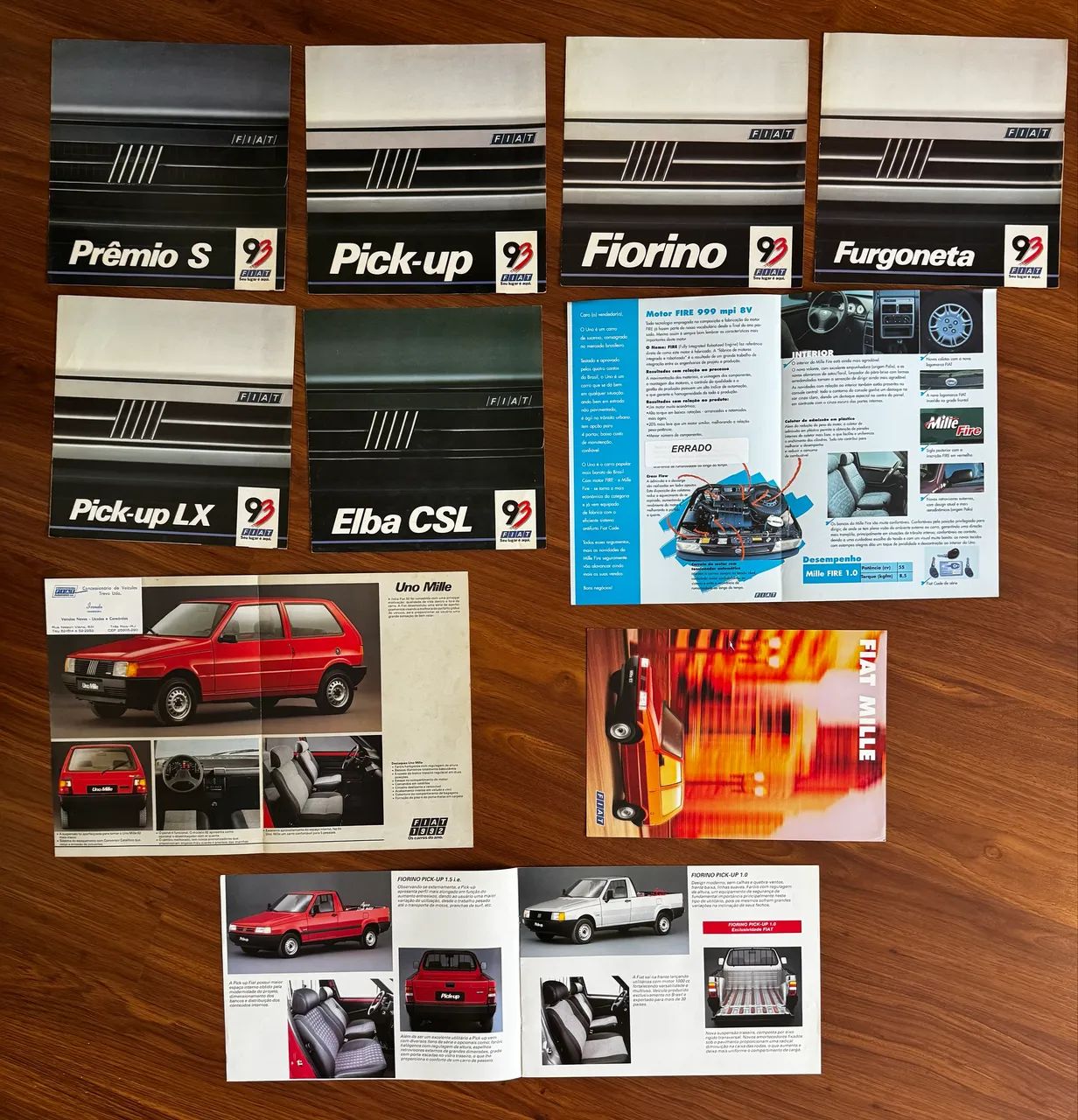 10 PROSPECTO FOLDER LINHA FIAT RARIDADE 250,00 CADA! - Foto 2