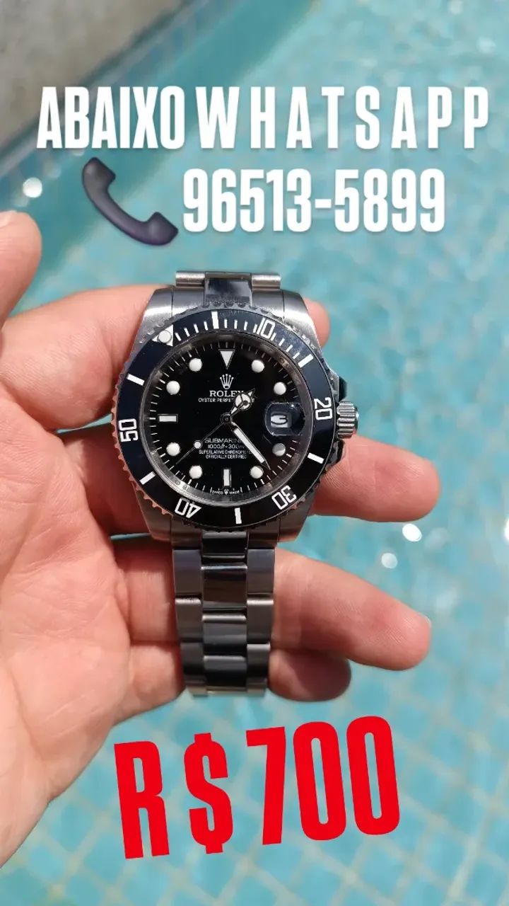 Relógio ROLEX SUBMARINER AUTOMÁTICO TRADICIONAL  - Foto 2