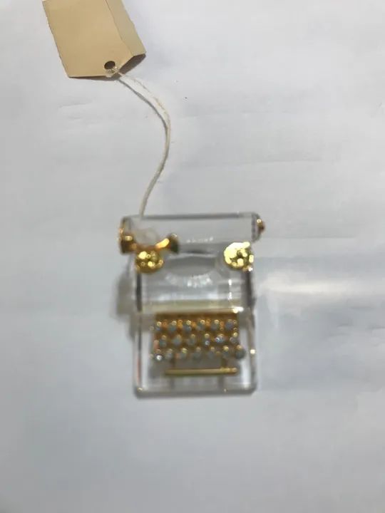 Miniatura de Máquina de Escrever em Cristal - Foto 4