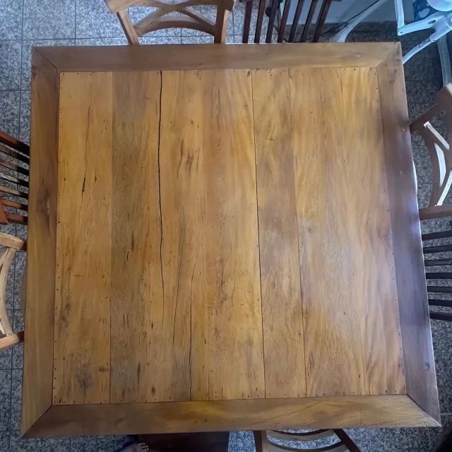 Mesa Rústica Madeira de Lei (somente a mesa) - Foto 2