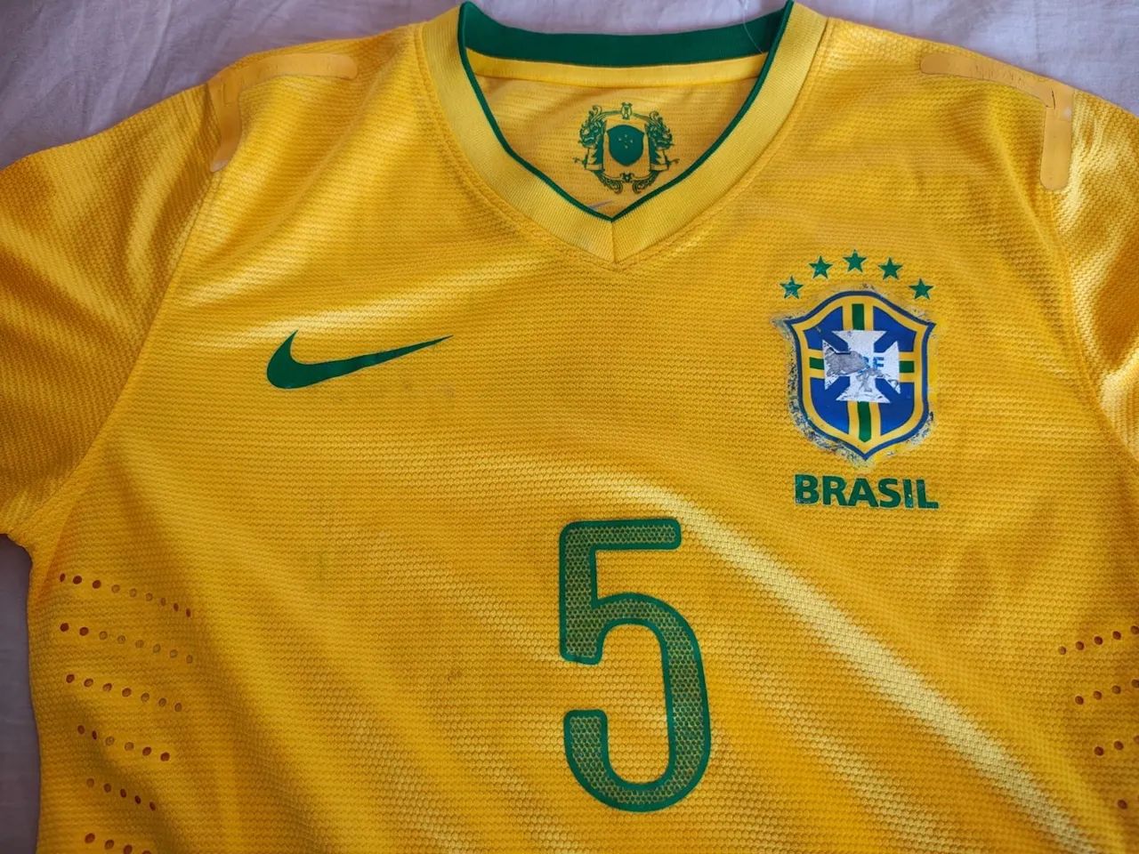 Camiseta Brasil 2012 - Tamanho M home Jogador - Foto 4