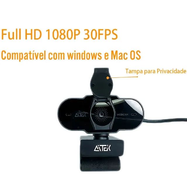 Webcam Intuitive Full Hd 1080 Pixel Usb Com Microfone Integrado W420 - Foto 2