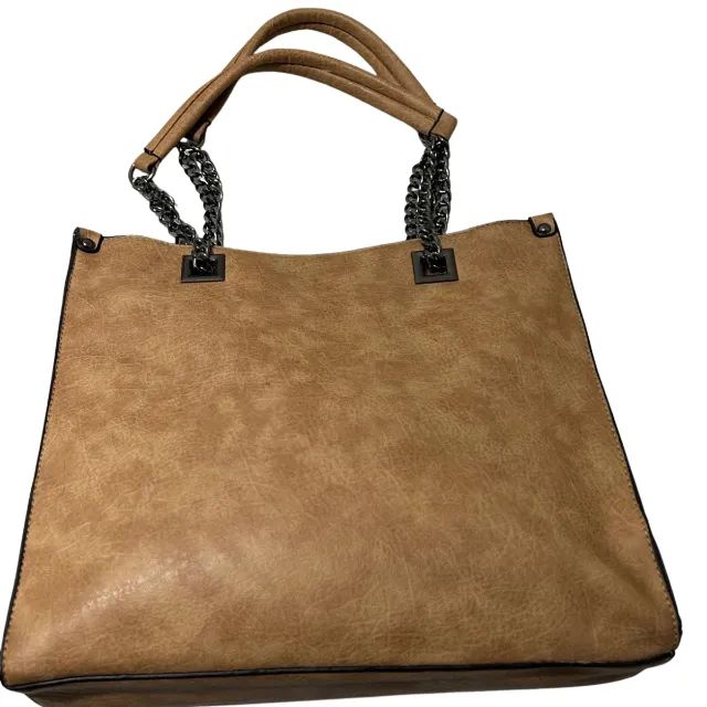 BOLSA MARROM EM COURO (USADA)  - Foto 2