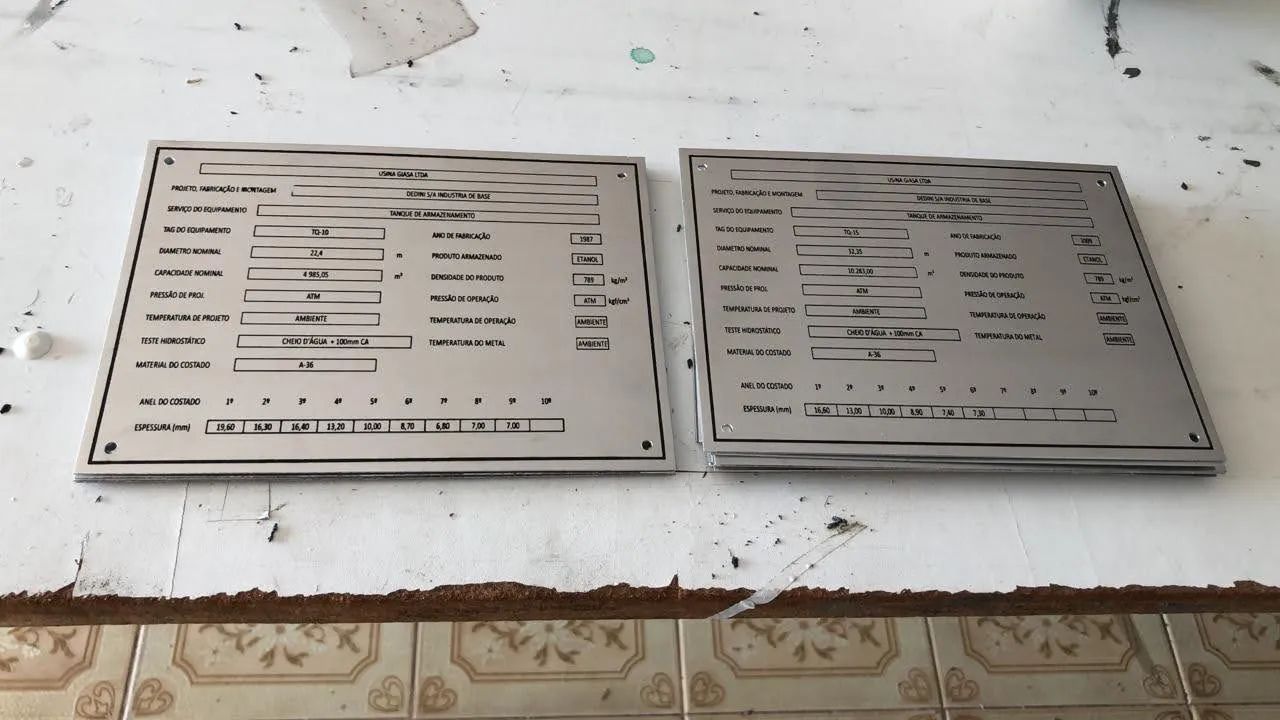 Identificação para tanque séptico 