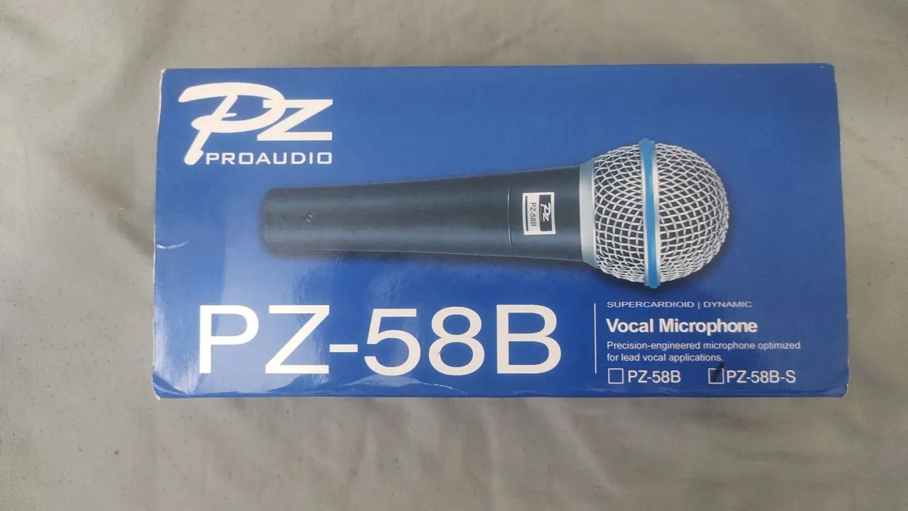 Microfone Pz Proaudio PZ-58B Supercardioide