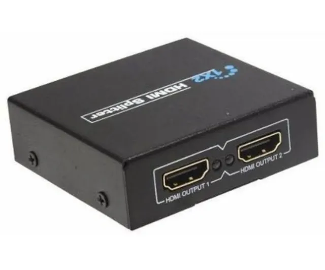 Splitter Distribuidorr HDMI1 Entrada 2 Saídas Full Hd 1080P