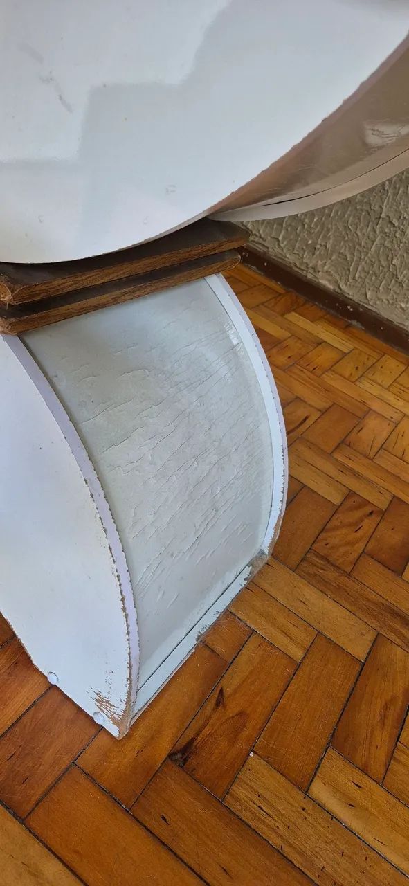 Mesa 6 cadeiras USADAS com tampo de vidro - Foto 4
